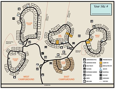 Holly Recreation Area Campground Map