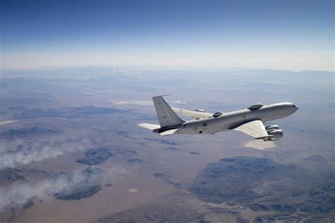 NEWLY MODIFIED U.S. NAVY E-6B MERCURY AIRBORNE COMMAND POST AIRCRAFT ...