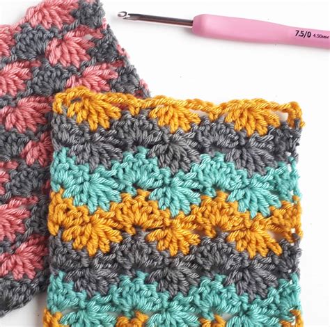 Crochet Feather Stitch Tutorial - Annie Design Crochet