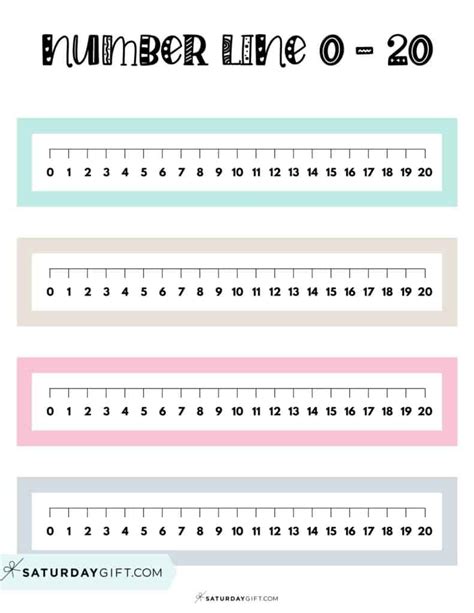 0 20 Number Line Free Printable - Printable Templates Free