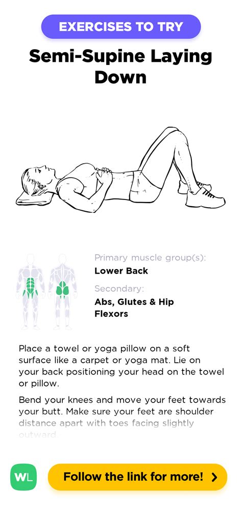 Semi-Supine Laying Down / Constructive Rest Position – WorkoutLabs ...