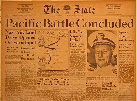 THE BATTLE OF MIDWAY | The Mitchell Archives - Original Historic Newspapers