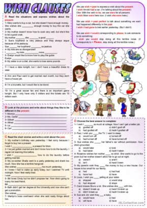 508 Wish English ESL worksheets pdf & doc