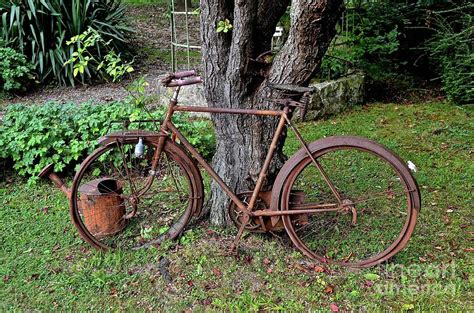 Rusty Bike In France Photograph by Bruce Chevillat - Pixels