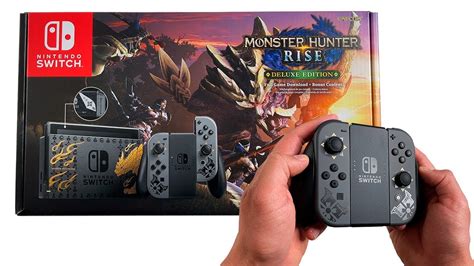 Nintendo Switch Monster Hunter Rise Edition Console With Monster Hunter ...