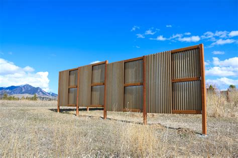 Corrugated metal is a great choice for windbreak or privacy fencing ...