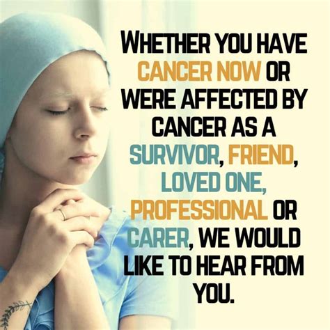 Your Cancer Journey: Let Us Know About Your Experiences