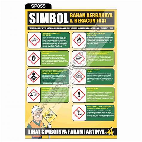 Safety Poster » SP055-Safety Poster Simbol Bahan Berbahaya dan Beracun ...