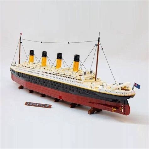 Building Blocks MOC RMS Titanic Steam Ship Boat Bricks Toys in 2022 ...