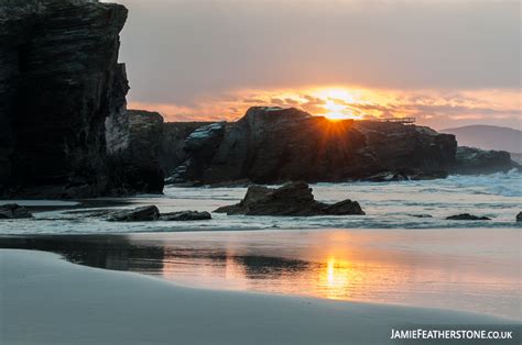 Sunset at the Cathedrals. Playa de las Catedrales | Jamie Featherstone