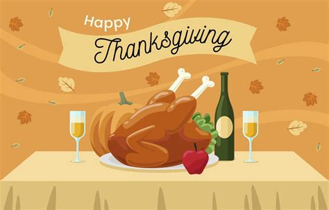 Turkey For Thanksgiving Dinner 1413440 Vector Art at Vecteezy