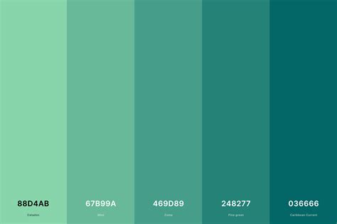 35+ Best Green Color Palettes with Names and Hex Codes – CreativeBooster