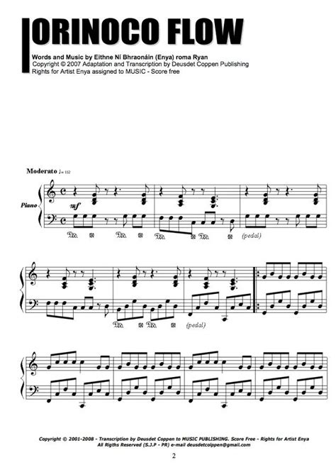 Enya Orinoco Flow Sheet Music Downloads