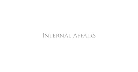 Internal Affairs