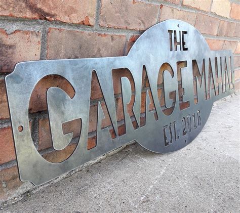 Garage Mahal - Custom Metal Garage, Bar, Man Cave Sign - Personalized ...