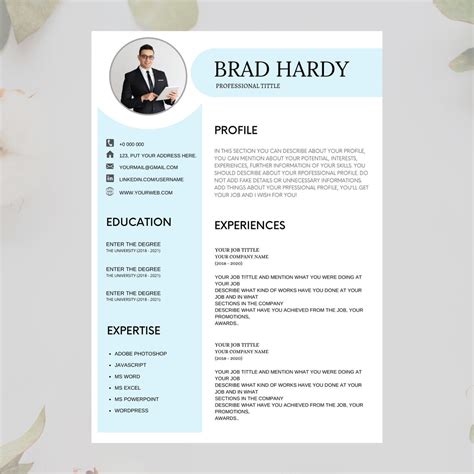 Canva resume templates - minestamp