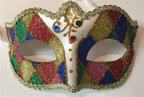 Festive Mardi Gras Masks - Colorful Variety