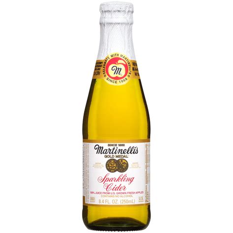 Martinelli'S Sparkling Cider Apple, 8.4 Fl Oz. - Walmart.com ...