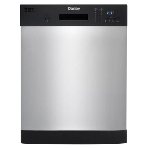 Danby 24 in. Front Control Dishwasher in Stainless Steel 52 dBA ...