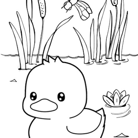 Duck Coloring Page Printable