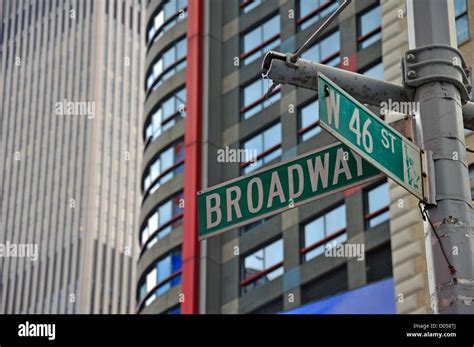 Broadway street sign, New York City, USA Stock Photo - Alamy