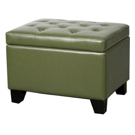 Antino Faux Leather Storage Ottoman | Leather storage ottoman, Storage ...