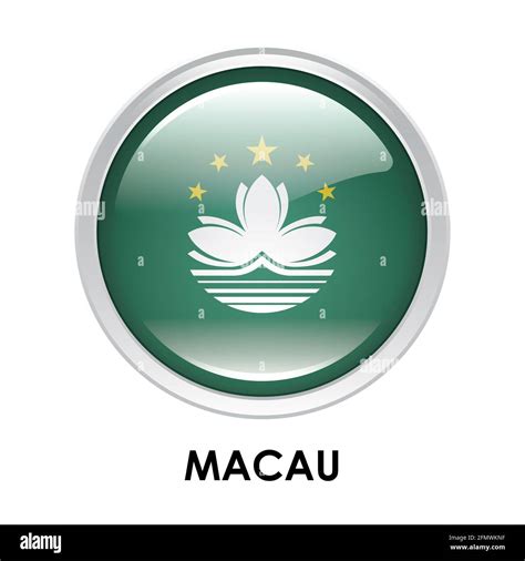 Round flag of Macau Stock Photo - Alamy