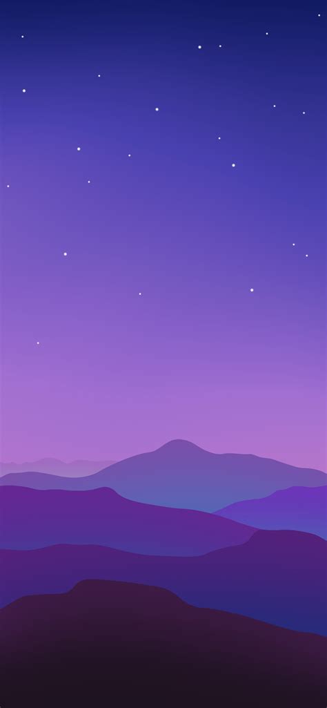 Colorful vector landscape wallpaper for iPhone