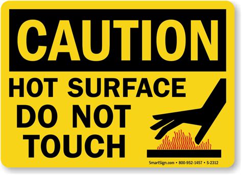 Hot Warning Signs, Hot Surface Signs - MySafetySign.com