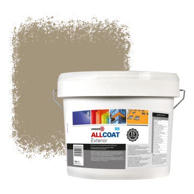 Zinsser Allcoat Exterior Wall Paint RAL 1019 Grey beige - 10 liter