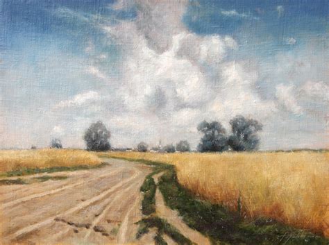 In the Country - Landscape Oil painting - Fine Arts Gallery - Original ...