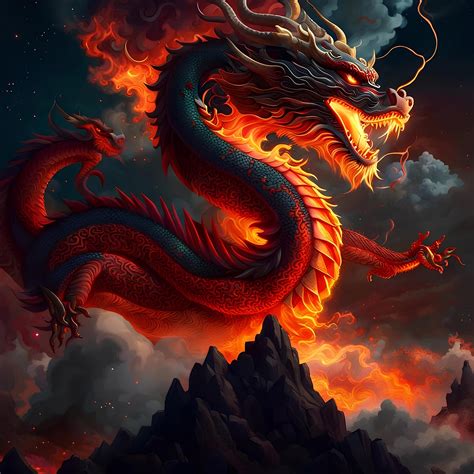 ArtStation - Chinese dragons in the sky