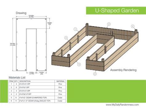 How to Build A U-Shaped Raised Garden Bed | Raised garden beds diy, Diy ...