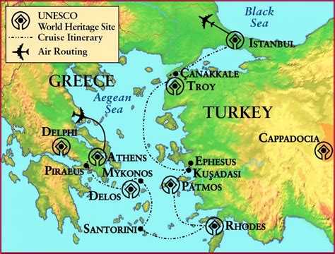 Ancient Greece Troy map - Map of ancient Greece and Troy (Southern ...