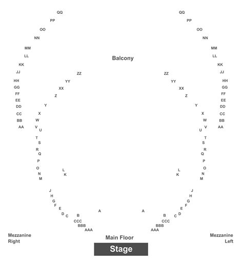 Honeywell Center Seating Chart: A Visual Reference of Charts | Chart Master