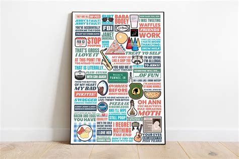 Parks and Recreation TV Show Quotes Poster - Etsy