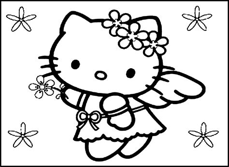 Free Printable Hello Kitty Coloring Pages For Kids