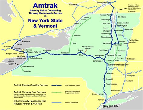 Amtrak Routes - Empire State Passenger Association