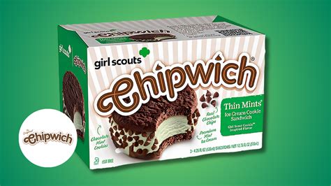 Girl Scout Thin Mint Ice Cream Sandwiches Unveiled by Chipwich