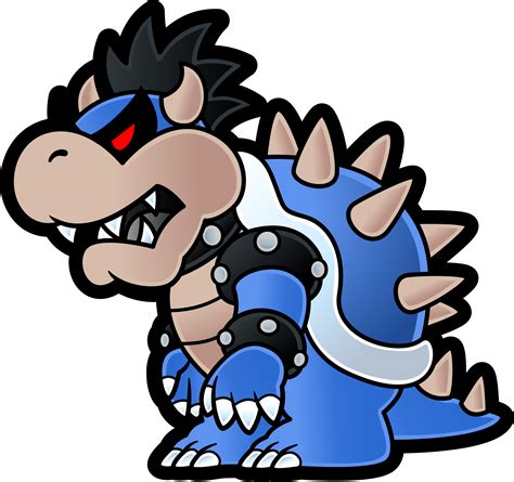 Paper Mario Style - Dark Bowser by Fawfulthegreat64 on DeviantArt