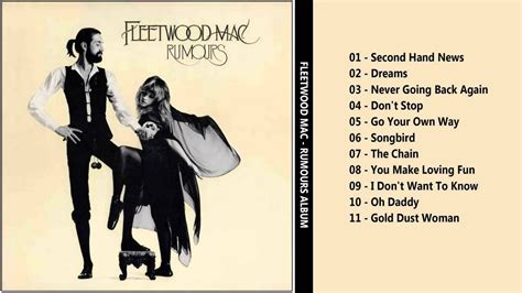 Fleetwood Mac - Rumours Album - YouTube | Rumours album, Fleetwood mac ...