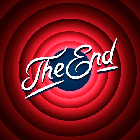 The End Logo Sign Clip Art