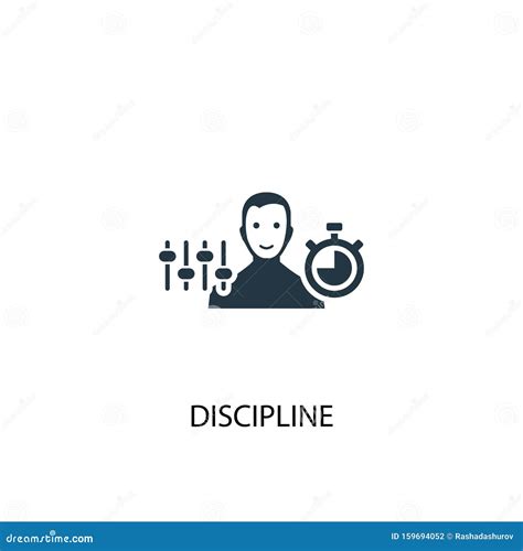 Discipline Icon. Simple Element Stock Vector - Illustration of ...