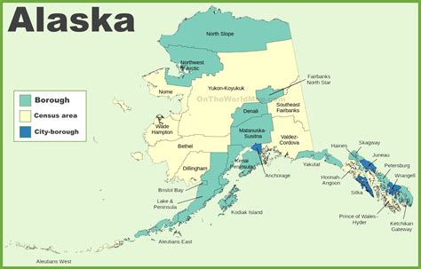 Alaska Map With Boroughs And Census Areas Ofo Maps | Images and Photos ...