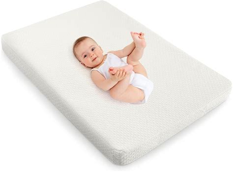 BABY JOY Baby Cot Mattress, Dual Sided 8CM Thickness Toddler 97 x 68 cm ...