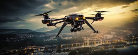 Premium AI Image | Drone flies over city with aerial top view ...