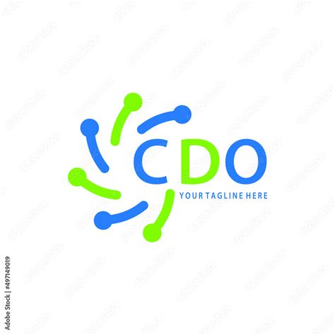 CDO logo design initial creative letter on white background. CDO vector ...