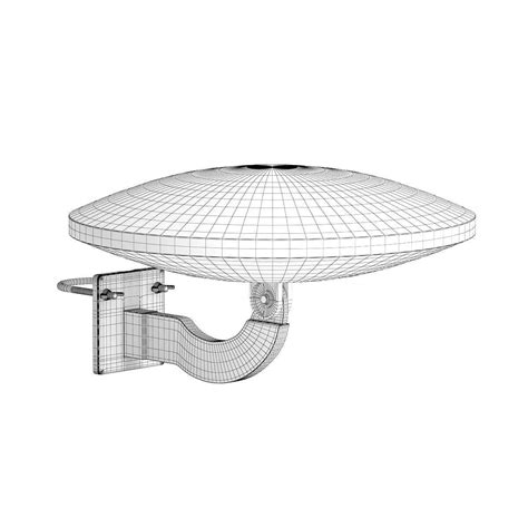 Round LTE Antenna - 3D Model by cgaxis