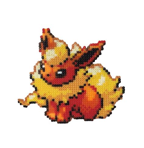 Flareon pokemon Mini Hama Bead Art/magnet - Etsy UK