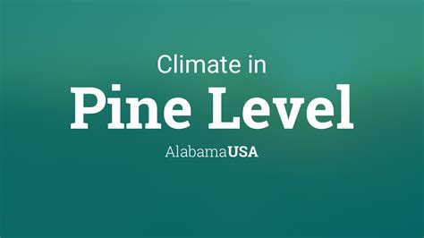 Climate & Weather Averages in Pine Level, Alabama, USA